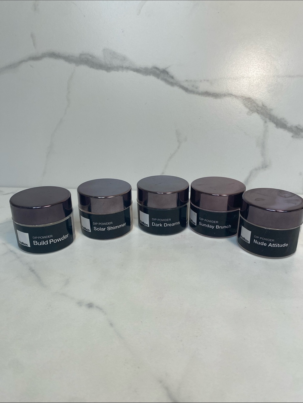 Nailboo Build Powder and four colors - Nail Dip Powders